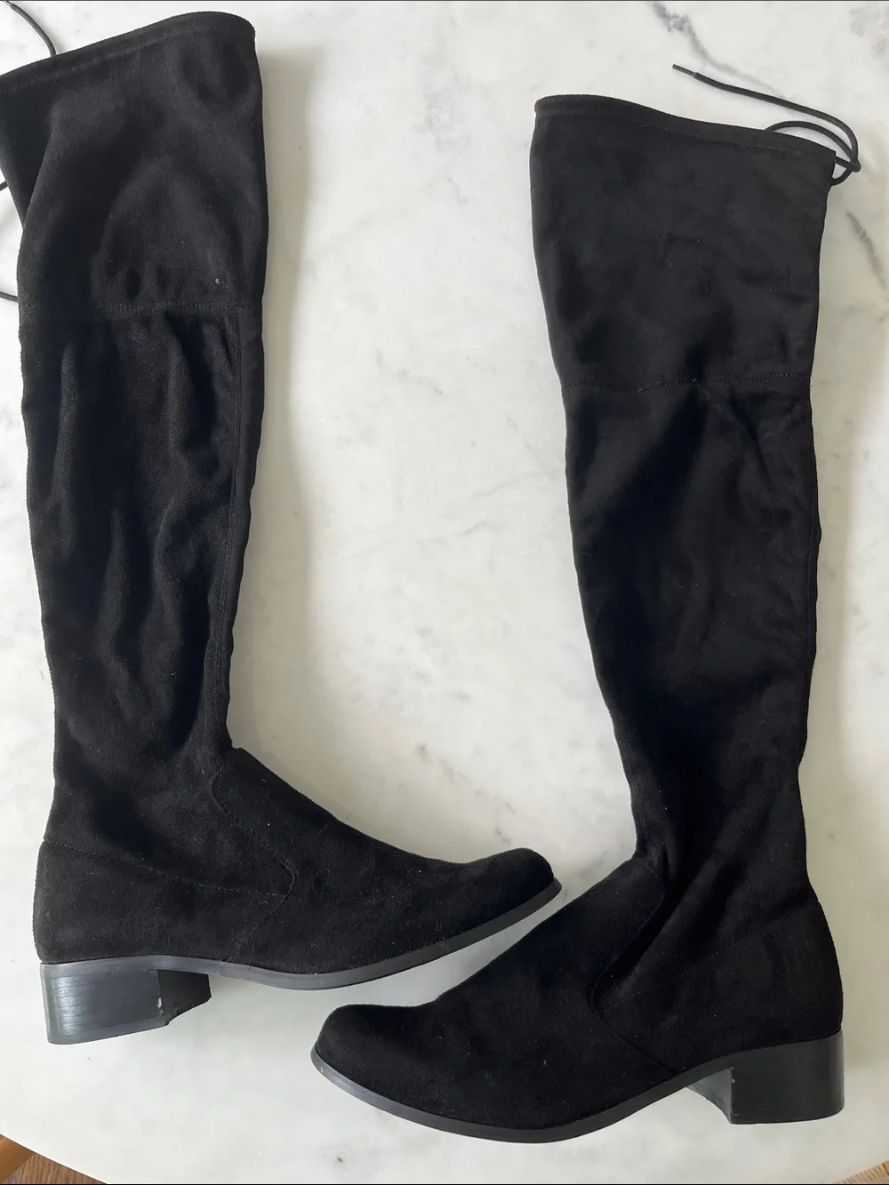 Charles David Black Over-the-Knee Suede Boots